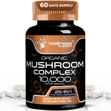 Wellness Labs Reishi Mushroom 10:1 Extract Lions Mane Turkey Tail 120 Caps