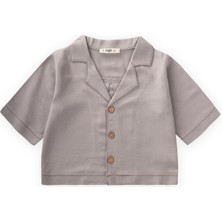 Cigit Keten Kalın Taba Dikişli Ceket 2-7 Yaş A Gri