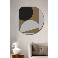 Teona Ahşap Dekoratif Ahşap Yuvarlak Tablo Geometrik Denge
