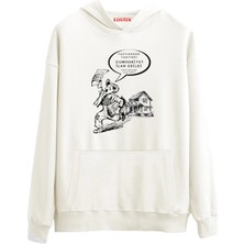 Eastek Cumhuriyetin Haberi Premium 3 Iplik Şardonlu Kapüşonlu Unisex, Kadın, Erkek Hoodie Sweatshirt