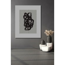 Teona Ahşap Dekoratif Ahşap Dikdörtgen Tablo Soyut Çizgiler