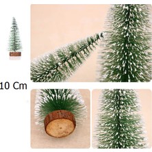 Yılbaşı Ağacı - Masa Ağacı Kütüklü 10 cm
