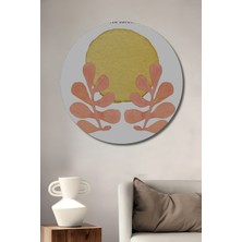 Teona Ahşap Dekoratif Ahşap Yuvarlak Tablo Matisse Desenleri