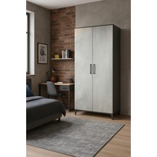 Poyraz Mdf 2 Kapaklı Genç Odası Dolabı