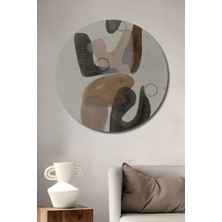 Teona Ahşap Dekoratif Ahşap Yuvarlak Tablo Bohem Sanat