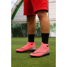 Minibonito Çoraplı Superfly Halı Saha Futbol Ayakkabısı Erkek Yetişkinler İçin Plastik Malzemeden