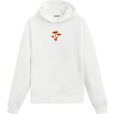 Colermi Minimal Mantar Baskılı Hoodie
