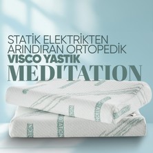 Pillow Market Visko Tek Taraflı Boyun Destek Yastığı - [meditation] Boyun Düzleşmesi Için Visco Yastık