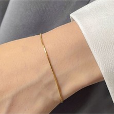 Heppii Italyan Çelik Bileklik Orta Kalınlık Unisex Ürün Hediyelik Bileklik Çelik