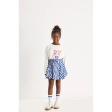 Marvy Kids Marvy Finn Çıtır Çiçek Desenli Balon Etek