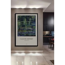 Teona Ahşap Dekoratif Ahşap Dikdörtgen Tablo Nilüfer Gölü Köprüsü Çerçeve Görünümlü