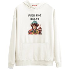 Eastek The Rules Premium Tasarım 3 Iplik Şardonlu Kapüşonlu Unisex, Kadın, Erkek Hoodie Sweatshirt