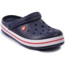 Akınal E195.M.0025-26 Anatomik Erkek Sabo Terlik lacivert Beyaz Kırmızı 46-47