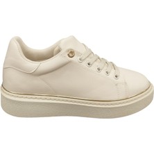 Ventes 9891614Z Kadın Kalın Tabanlı Altın Detaylı Günlük Sneaker Ayakkabı