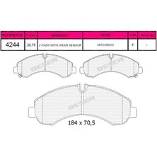 Fren Balata Ikazlı On Mıtsubıshı Canter 711 3.0 20