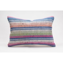 Kilim Wholesale El Yapımı Kilimden Yapılmış Vintage Kırlent Kılıfı, Yün, 40X60 cm