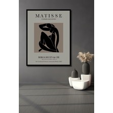 Teona Ahşap Dekoratif Ahşap Dikdörtgen Tablo Henri Matisse Çerçeve Görünümlü