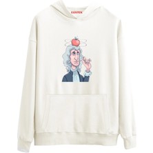 Eastek Newton Etkisi Tasarım 3 Iplik Şardonlu Kapüşonlu Unisex, Kadın, Erkek Hoodie