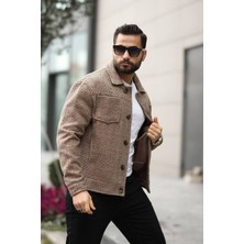 İnpool Unisex, Gömlek Yaka, Çift Cep, Standart Fit, Dokuma Ceket USE589