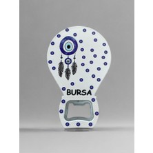 Mundy Bursa Temalı Nazar Baskılı Magnet Şişe Açacağı Buzdolabı Süsü (KOD:908)
