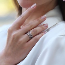 Necati Gün Taşlı Düğüm Gümüş Yüzük