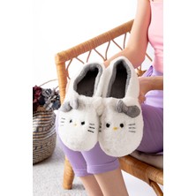 Yumuşak Tüylü Peluş Panduf Terlik Ev Kadın Panduf