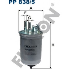 Filtron Mtxdpn Yakit Filtresi Ford Focus 1.8 Di / Tddi 99-04, 1.8 T Di / Tddi 98-04, Tourneo Connect 1.8 Tdci / Tddi / Di 02-13, 1.8 Di 02-13