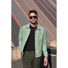 İnpool Unisex, Gömlek Yaka, Çift Cep, Standart Fit, Dokuma Ceket USE589