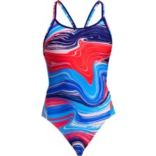 Funkita Db Wave Craze Kadın Yüzücü Mayosu-Klora Dayanıklı ve Rahat