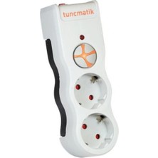 Tuncmatik Tnçmatik Powersurge2 Enerji Koruma Prizi 2li 1050 Joule Beyaz / TSK19021