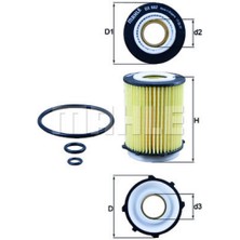 Mahle Mtxdpn Yağ Filtresi Mercedes A Seri W176 A180-A200-A250-B Seri W246 B180-B200-B220-B250-C Seri C180-C200