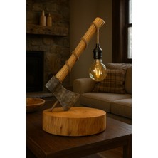 Dekoratif Bohem Ahşap Lamba - Abajür - Aydınlatma - Lambader