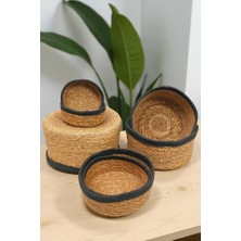 Digithome 7’li Naturel Yuvarlak Organizer Sepet - PNL-PH41 S/7