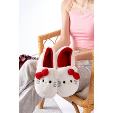 Yumuşak Tüylü Peluş Panduf  Ev Kadın Panduf