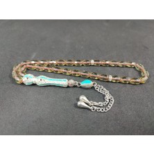 İskeçe Tesbih Telkari Püskül Kombinli Işığa Göre Renk Değiştirebilen Zultanit Taşı Tesbih Sertifikalı 6926