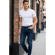 Voltaj Lucas Slim Fit Kot Pantolon Lacivert