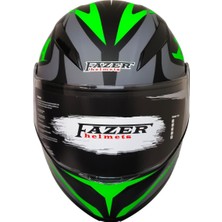Ebakbak Motosiklet Çene Açılır Kask Ece 22.06 Sertifika Güneş Vizörü Motor Kaskı Zebra Neon
