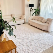 Cool Halı Oliver 9209 Krem Yolluk Modern Salon Halısı Antre Hol Koridor Halısı Dokuma Makine Halısı