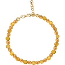 Cal's Gold Detaylı Doğal Taş Bileklik