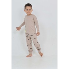 Toontoy Erkek Çocuk Roar Baskılı Pijama Takım