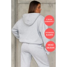 Rocqerx Q-4008 Kapüşonlu Üç Ip Şardonlu Sweat