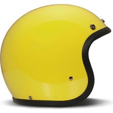 Dmd Jet Retro Açık Motosiklet Kaskı Yellow
