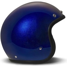 Dmd Jet Retro Açık Motosiklet Kaskı Deep Blue