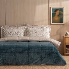 Puffy Wels Çift Kişilik Threefy Uyku Seti - Mavi