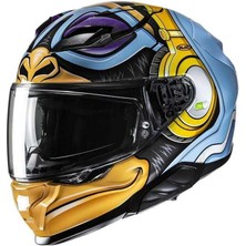 Hjc F71 Güneş Visörlü Kapalı Motosiklet Kaskı Monkey Dj MC23