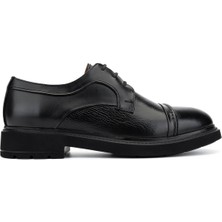 Tamer Tanca Erkek Hakiki Deri Siyah Klasik Ayakkabı 1170 34 Erk Ayk SK25-26 Sıyah Dr/fltr