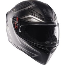 Agv K1 S E2206 Sling Matt Black Grey Kapalı Motosiklet Kask