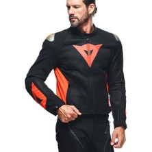 Dainese Energyca Air Tex Motosiklet Montu Blk Fluo Red Yüksek Havalandırma ve Güvenlik