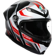 Agv Kapalı Motosiklet Kaskı K6 S Mplk Karve Mat Black Wht Red Configuration
