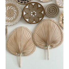 Renesse Home Liberya El Yapımı Palmiye Duvar Dekoru (Küçük Boy Ikili Set)